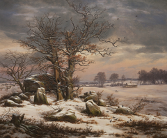 Winter Landscape. Near Vordingborg by Johan Christian Dahl