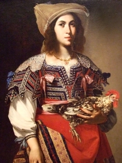 Woman in Neapolitan Costume by Massimo Stanzione