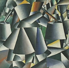 Woman with Pails: Dynamic Arrangement by Kazimir Malevich