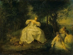 Women Bathing by Nicolas Lancret