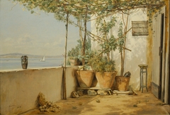 A Loggia from Procida by Martinus Rørbye