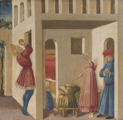 A Scene from the Legend of Saint Nicholas of Bari by Neri di Bicci