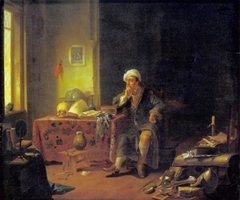 A Scholar in his Study by Justus Juncker