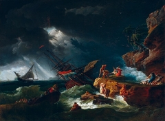 A Storm by Claude-Joseph Vernet