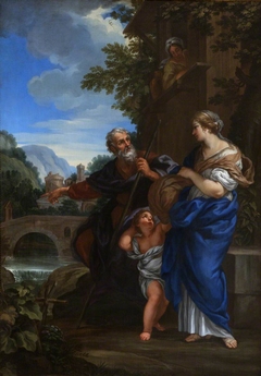 Abraham expelling Hagar and Ishmael by Ciro Ferri