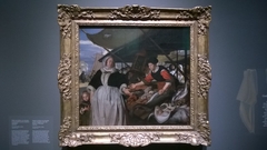 Adriana van Heusden and Daughter at the Fishmarket by Emanuel de Witte