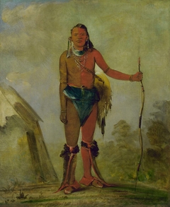 Aih-no-wa, The Fire, a Fox Medicine Man by George Catlin