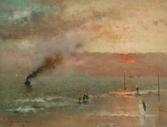 Alfred Stevens - Scheveningen Sands - ABDAG003703 by Alfred Stevens