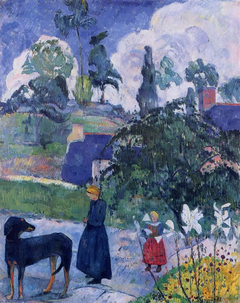 Among the Lilies by Paul Gauguin