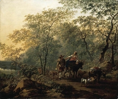 An Italianate Landscape by Nicolaes Pieterszoon Berchem