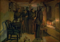 At a Deathbed by Fritz Syberg