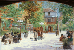 Au Chalet du Château de Madrid, au Bois de Boulogne by Louis Abel-Truchet