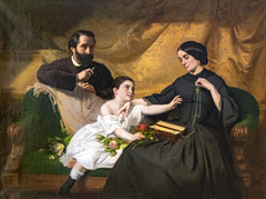 Autoportrait de l'artiste en famille by Jean Jalabert