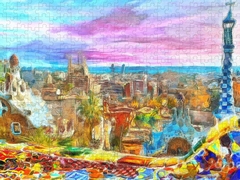 Barcelona from Park Guell by Stefano Senise