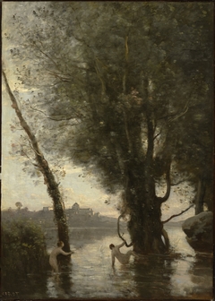 Bathers of the Borromean Isles by Jean-Baptiste-Camille Corot