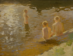 Bathing Boys by Johann Walter-Kurau