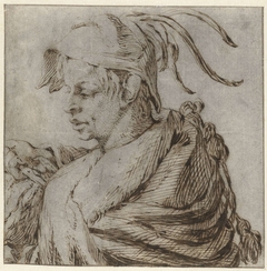 Borstbeeld van een jonge man by Jacob de Gheyn III