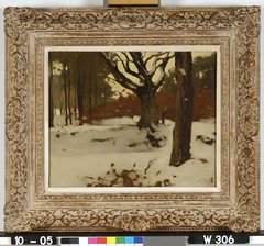 Boslandschap in de sneeuw by Willem Witsen