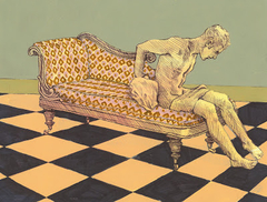 Boy on Chaise by Blaine Miller