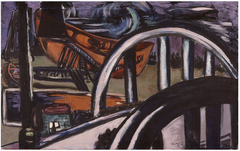 Bridge and Wharf by Max Beckmann