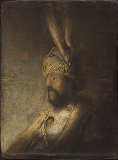 Bust of a Man in a Turban by Rembrandt