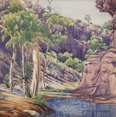 Catherine Creek, Northern Territory by Albert Namatjira