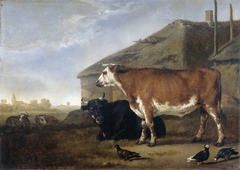 Cattle by Abraham van Calraet