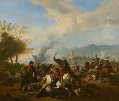 Cavalry Engagement by Huchtenburg