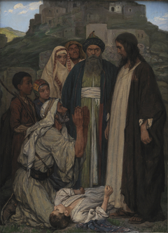 Christ Cures the Lunatic Child by Axel Helsted