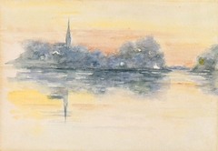 Church and Lake by Henry Bacon