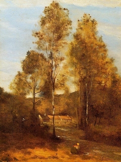 Clearing Pierre du Bois, the Évaux near Chateau-Thierry by Jean-Baptiste-Camille Corot