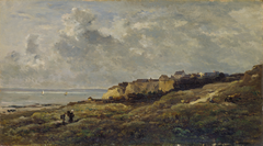 Coastal Landscape in Normandy (Villerville-sur-Mer) by Charles-François Daubigny