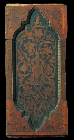 Coffered ceiling panel with plant motifs by Anonymous