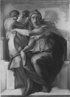 Die lybische Sibylle (nach Michelangelo) by Karl Josef Schwarzer