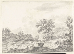 Duinlandschap in de omgeving van Haarlem, met in de verte de Blinkert by Hermanus van Brussel