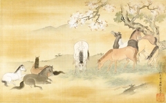 Eight Horses by Kanō Yasunobu