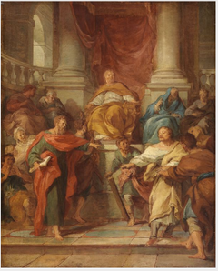 Elymas the Sorcerer Struck with Blindness, sketch by François Lemoyne