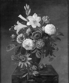 En vase med blomster by Johannes Ludvig Camradt