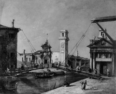 Entrance to the Arsenal, Venice by Francesco Guardi