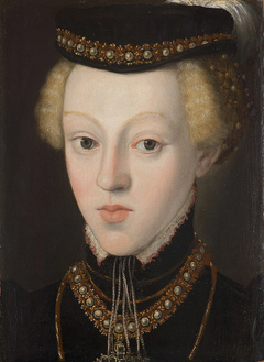 Erzherzogin Johanna (1547-1578), Großherzogin von Toskana im Alter von etwa 9 - 10 Jahren, Brustbild by Anonymous