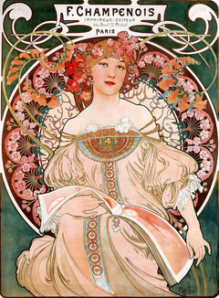 F. Champenois Imprimeur-Editeur by Alphonse Maria Mucha