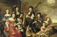 Family Group by Anthonie Palamedes