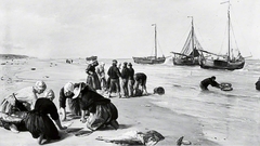 Fish from the Dogger Bank, Scheveningen, Holland by James Clarke Hook