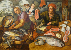 Fish market by Joachim Beuckelaer (Strasbourg version) by Joachim Beuckelaer