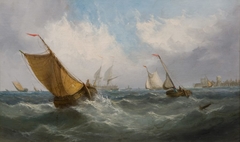 Fishing Boats off Ramsgate by George Chambers