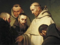 Five Monks in Religious Exchange of Ideas by Willem Hendrik Schmidt