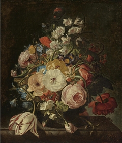 Flower still life by Rachel Ruysch