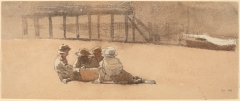 Four Boys on a Beach by Winslow Homer