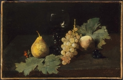 Fruit and a Wineglass by Antoine Vollon