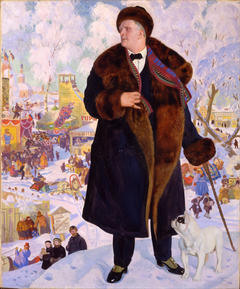 Fyodor Chaliapin by Boris Kustodiev